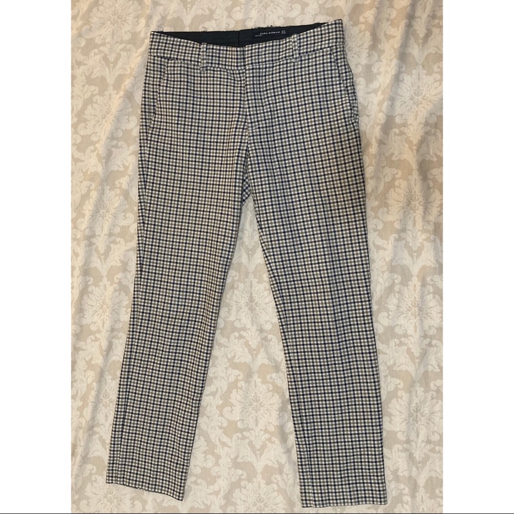 Zara Women Checked Pants Size S